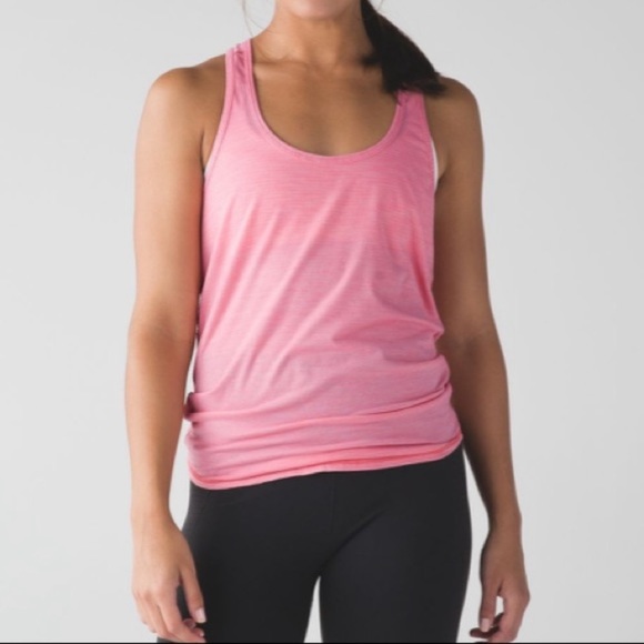 lululemon athletica Tops - Lululemon Salute the Sun Singlet II in Heathered Yum Yum Pink